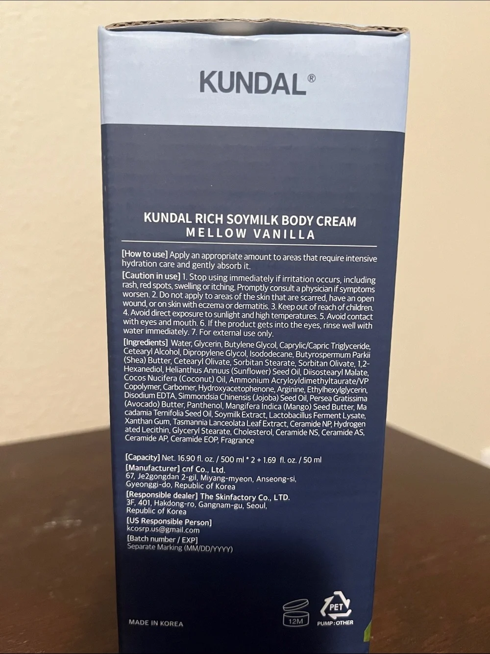 Kundal Rich Soymilk Body Cream - Cream Nourishing Body Moisturizer